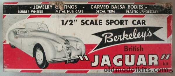 Berkeley 1/24 British Jaguar Sports Car plastic model kit